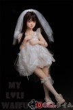 My Loli Waifu 略称MLWロり系ラブドール 100cm バスト平 Koharu ヘッド TPE材質ボディー +ヘッド材質選択可能 スパンコールのポンポンドレス