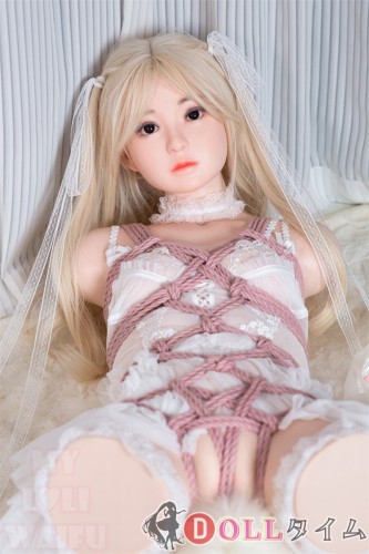 My Loli Waifu 略称MLWロり系 76cm Aカップ Yuuヘッド  ラブドール フルシリコン製  トルソー 白いドレスとピンクの縄縛り