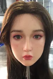 J-CUTE Doll シリコン製ラブドール 149cm Aカップ 平ら AGD10掲載画像のボディはリアルメイク付き  白いセーターと赤いチェック柄スカート