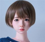 FUDOLL ラブドール 157cm Fカップ #J032 頭部 身長等選べる 高級シリコン頭部+TPE材質ボディ  ブルーのトップス