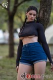 TOP-CYDOLL Amadaヘッド 170 cm-Dカップ フルシリコンドール アウトドアキャンプで