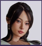 MMXDOLL（木木夕）163cm Dカップ  小橘子（Xiaojuzi）ヘッド  シリコン製リアルドール 基基大人メイク②  白いドレス着用