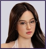 MMXDOLL（木木夕）163cm Dカップ  小橘子（Xiaojuzi）ヘッド  シリコン製リアルドール 基基大人メイク②  白いドレス着用