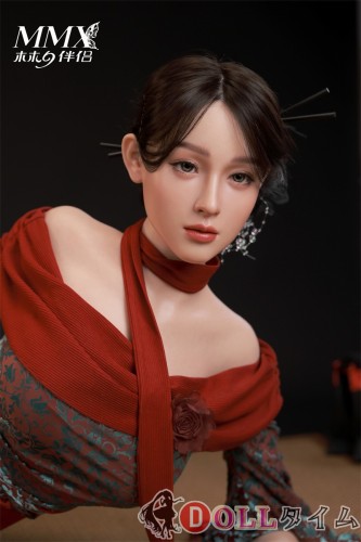 MMXDOLL（木木夕）163cm Dカップ  梦琪（Mengqi）ヘッド  シリコン製リアルドール リアル製メイク 赤いドレス着用