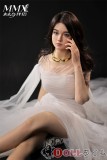 MMXDOLL（木木夕）163cm Dカップ  小橘子（Xiaojuzi）ヘッド  シリコン製リアルドール 基基大人メイク②  白いドレス着用