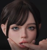 MMXDOLL（木木夕）163cm Dカップ  小橘子（Xiaojuzi）ヘッド  シリコン製リアルドール 基基大人メイク②  白いドレス着用