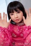 J-cute Doll シリコン製ラブドール 149cm Aカップ 平ら AGD01掲載画像のボディはリアルメイク付き オレンジ＆パープルビキニ