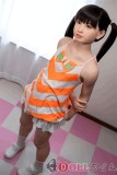 J-cute Doll シリコン製ラブドール 149cm Aカップ 平ら AGD01掲載画像のボディはリアルメイク付き オレンジ＆パープルビキニ