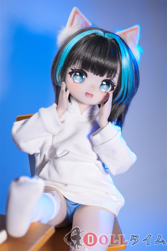 MW Girl(魔物姫) 70cm 呆呆ニャン 猫耳美少女ドール 白タイツ姿の二次元キャラ人形