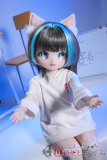 白タイツを履いた猫耳美少女のクローズアップ表情