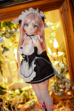 MW Girl(魔物姬) 85cm 優米ビニールヘッド＋ボディーTPE/シリコン材質選択可能 ピンク髪メイド美少女ドール
