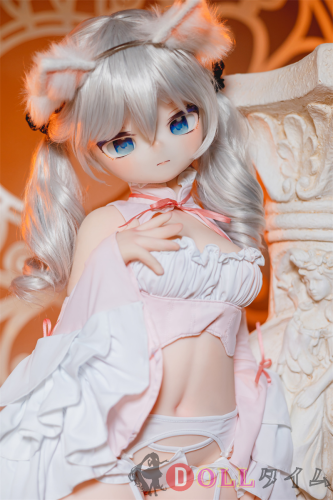 MW GIRL(魔物姬)85cm#1艾丽娅ビニールヘッド+ボディTPE/シリコン材質選択可能 白ドレス白タイツ 猫耳白髪美少女ドール