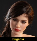 STARPERY 160cm Kカップ JINヘッド シリコン製 ロリィタ風セクシーランジェリー着用 ブラウンロングヘアのクール系お姉さんドール