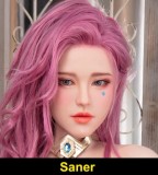 STARPERY 160cm Kカップ JINヘッド シリコン製 ロリィタ風セクシーランジェリー着用 ブラウンロングヘアのクール系お姉さんドール