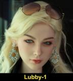 STARPERY 160cm Kカップ JINヘッド シリコン製 ロリィタ風セクシーランジェリー着用 ブラウンロングヘアのクール系お姉さんドール