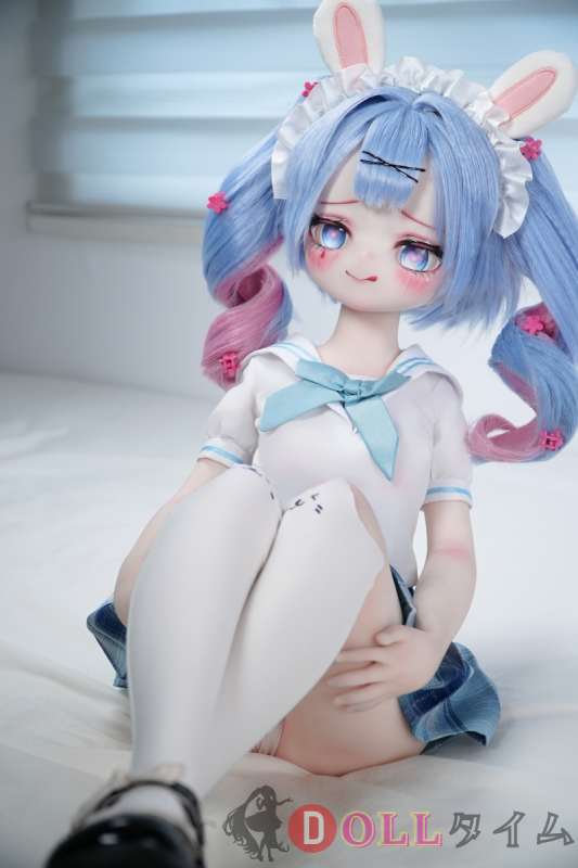 MW GIRL(魔物姬)85cm 奈奈ヘッド ボディ材質選択可能 水色ツインテールのセーラー服うさ耳美少女等身大ドール