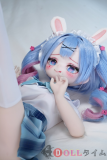 MW Girl(魔物姬) 85cm 奈奈ヘッド ボディ材質選択可能 水色ツインテールのセーラー服うさ耳美少女等身大ドール