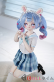 MW Girl(魔物姬) 85cm 奈奈ヘッド ボディ材質選択可能 水色ツインテールのセーラー服うさ耳美少女等身大ドール
