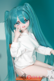 MW Girl(魔物姬) 85cm小音ビニールヘッド+TPE/シリコンボディー初音ミク風 COSPLAY 創者パーカー 少女型ドール