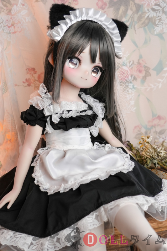 WM GRIL(魔物姬)  70cm 柚原愛ヘッド ビニールヘッド+TPE/シリコンボディー黒髪ロング メイド服ドール