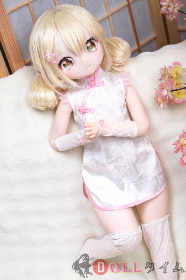 MW Girl(魔物姬) 70cm里奈ヘッド TPE/シリコン材質選択可能 金髪ロリータドール ピンクチャイナドレス