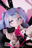 差し替え可能な挑発的な微笑み表情パーツ付き 初音フィギュア