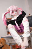 MW Girl(魔物姬) 115cm小春ヘッド ビニールヘッド+TPE/シリコン製ボディーピンクツインテJK姿のリアルラブドール