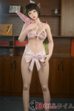 FUDOLL 165cm Fカップ 小茹ヘッド シリコン製– ピンクの和服と傘を持つ美少女ラブドール