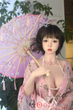 FUDOLL 165cm Fカップ 小茹 – ピンクの和服と傘を持つ美少女ラブドール