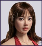 MMXDOLL 172CM Dカップ 夢瑶ヘッド シリコン製ラブドール – セクシーな青色ランジェリーと白いシースルーガウンを纏う美少女