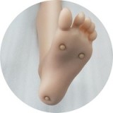 最新技術【フェイシャルEX】Sanhui Doll 105cm Aカップ ラブドール  シームレス #3 ヘッド フルシリコン製 ブルージーンズ