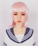 Sanhui Doll145cm Gカップ  小優ヘッド　シリコン製  黒白メイド風スタイルの少女系ラブドール