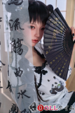 Sanhui Doll145cm Gカップ  小優ヘッド　シリコン製  黒白メイド風スタイルの少女系ラブドール
