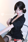 LACEDOLL 168cm Dカップ夏沫ヘッド シリコン製｜黒ジャケット＆黒ストッキングの都会系お姉さんドール