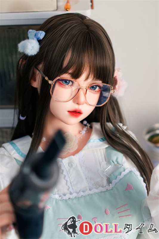 SHEDOLL 156cm Eカップ 艾琳ヘッド シリコン製 青ロリータドレスの眼鏡っ子ラブドール