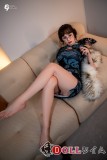 RZR DOLL 165cm Eカップ NO.22ボディ材質選択可能 若璃ヘッド シリコン製　墨緑色チャイナドレスの御姐ドールDelux-究極版&普通版選択可「R」シリーズ 【膣前庭】構造あり