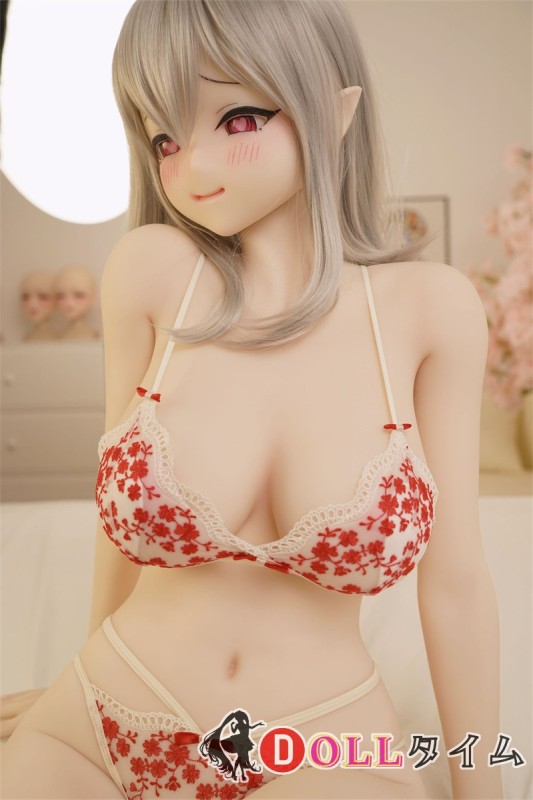 Irokebijin色気美人 152cm Cカップ Rio-Aヘッド TPE製 赤×白ランジェリー姿の可愛い系ラブドール