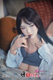 LACEDOLL 163cm Hカップ 晚冰ヘッド  フルシリコン製 ラブドール – 黒髪ロング×包臀ワンピの美巨乳ドール