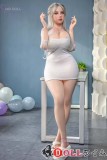 MDDOLL 162cm Hカップ M16ヘッド シリコン製 白ドレス×レースショールの巨乳ラブドール 欧米風セクシースタイル
