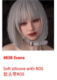 Jiusheng Doll 168cm C罩杯 Lydia(ROS)ヘッド シリコン製 白色開襟カーディガンを着たセクシーな欧米風ラブドール