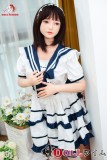 Doll Senior 148cm Cカップ 弥耶（Miye）ヘッド  TPE/シリコン材質選択可能 ブラック＆ホワイトドレス＆ホワイトストッキング 大小姐タイプ ラブドール