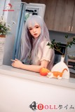 Doll Senior 165cm  Bカップ 美咲（Misaki）ヘッド シリコン製 浅色フラワードレス＆黒ストッキング 美少女ラブドール