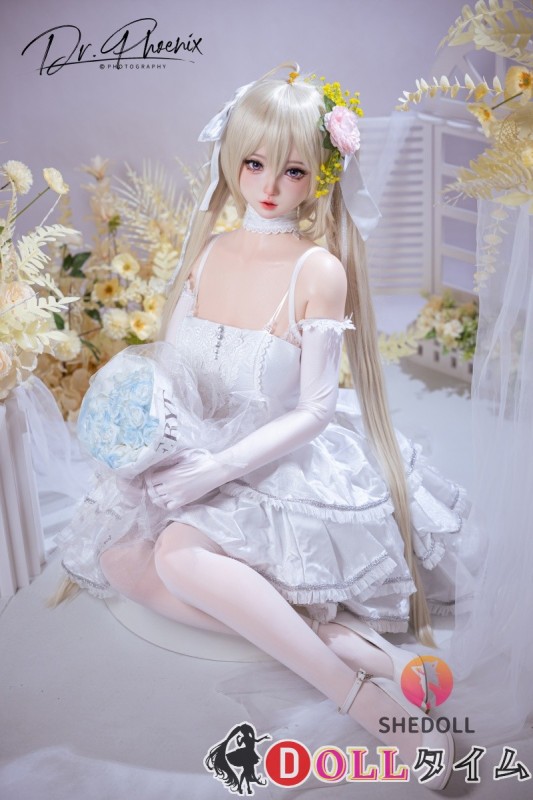 SHEDOLL 156cm Eカップ 熙熙2.0ヘッド シリコン製 白いワンピースと白ストッキングの可愛いラブドール