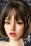 Sanhui Doll 158cm  Eカップ  #43ジョイヘッド 皮膚メイク シリコン製｜美しい巻き髪とセクシー露肩スタイルラブドール