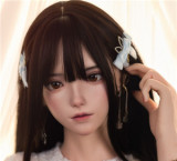FUDOLL 162cm Fカップ 覃星苒ヘッド シリコン製 白ワンピース美人ラブドール