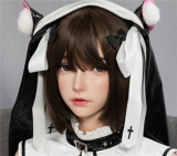 FUDOLL 162cm Fカップ 覃星苒ヘッド シリコン製 白ワンピース美人ラブドール