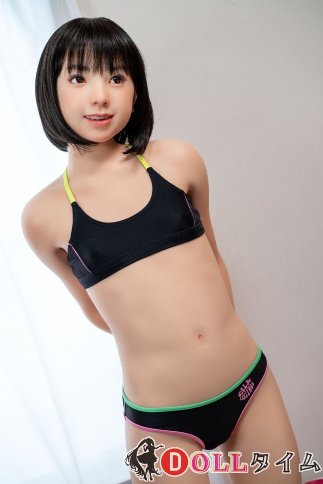 J-cute DOLL 149cm AAカップ AGD02紬ヘッド シリコン製 黒ビキニ短髪ラブドール