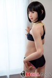 J-cute DOLL 149cm AAカップ AGD02紬ヘッド シリコン製 黒ビキニ短髪ラブドール