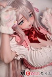 Elsa Babe 148cm S/M/L胸型  RAD051ヘッド 歌川美希 二次元ラブドール 白色メイド服 猫爪手袋