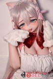 Elsa Babe 148cm S/M/L胸型  RAD051ヘッド 歌川美希 二次元ラブドール 白色メイド服 猫爪手袋